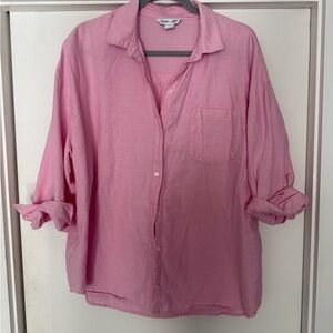 Old Navy Pink Boyfriend Shirt